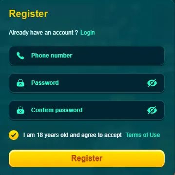Register at GOOD1111